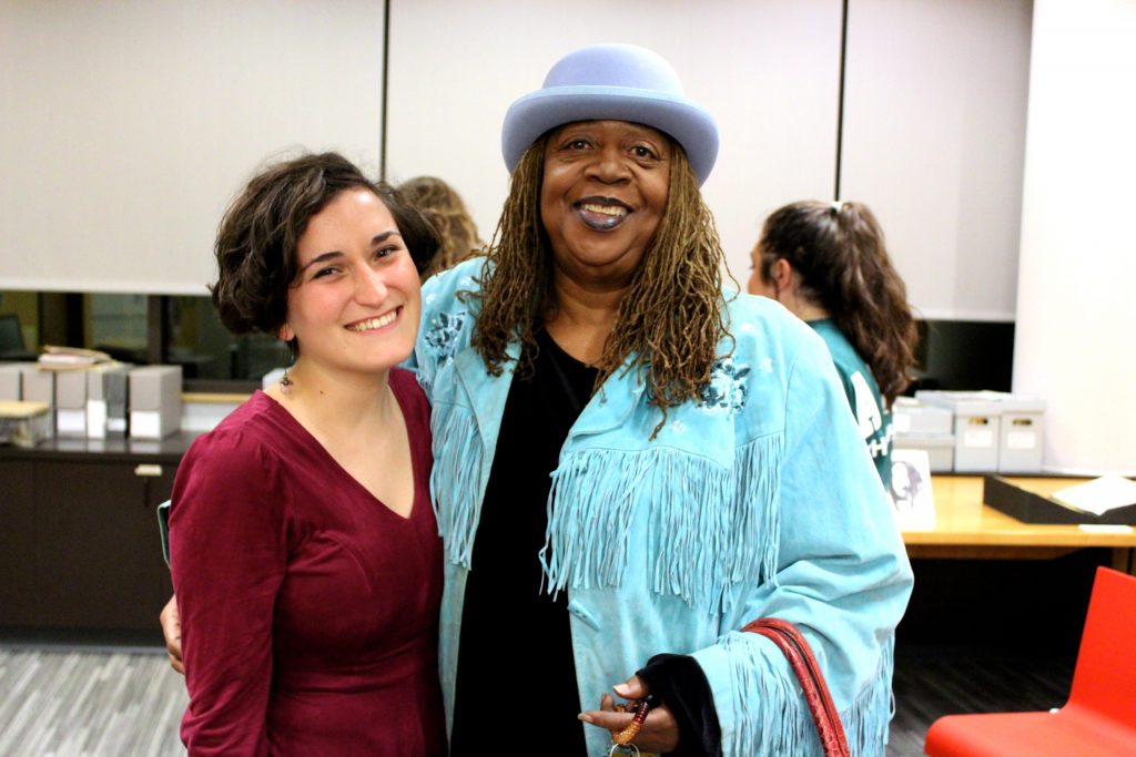 Marissa Spear (the author), a white woman standing next to Connie Felder, a Black woman, in front of a neutral background.